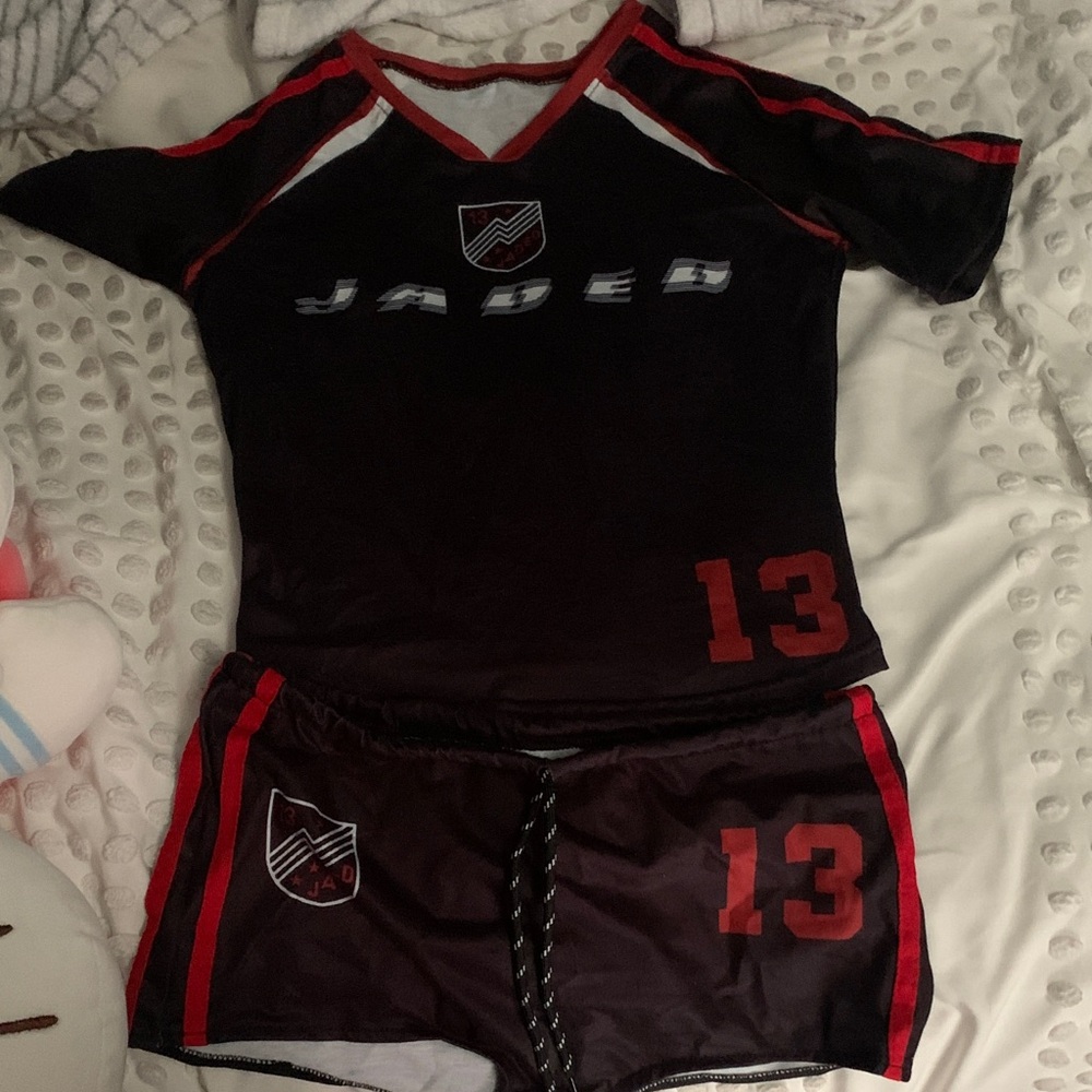 Jaded London shirt and shorts set